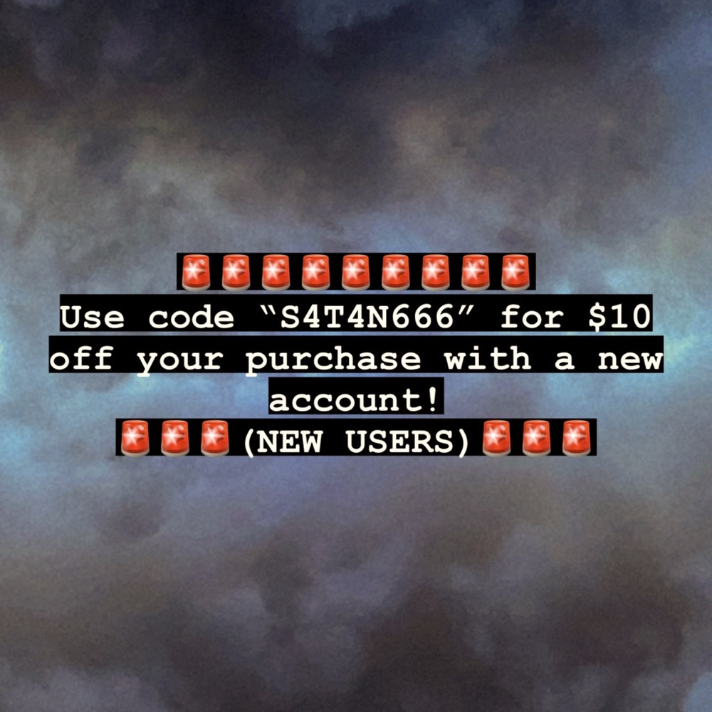 🚨🚨🚨Use code “S4T4N666” for $10 off 🚨🚨🚨